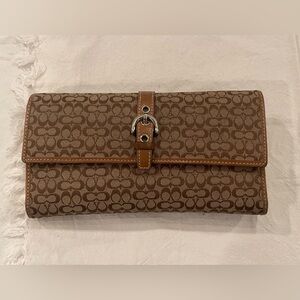 Coach Wallet - Brown Monogram